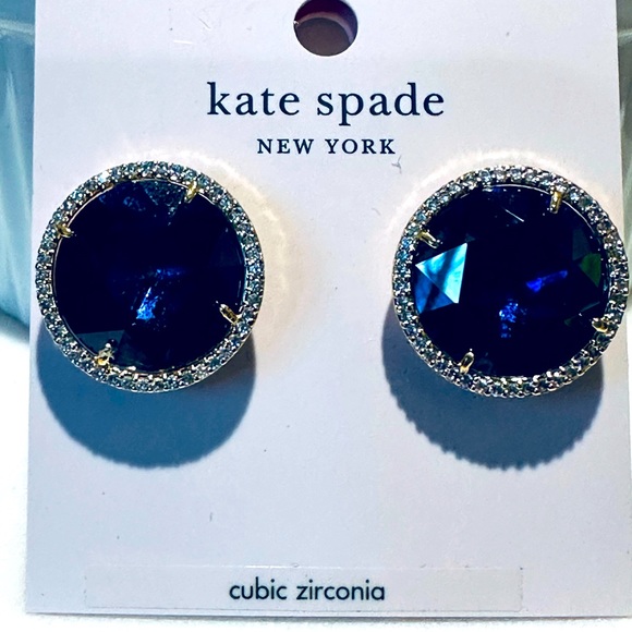 kate spade Jewelry - Kate Spade - She Has Spark post earring in Montana aka blue color (483), NWT